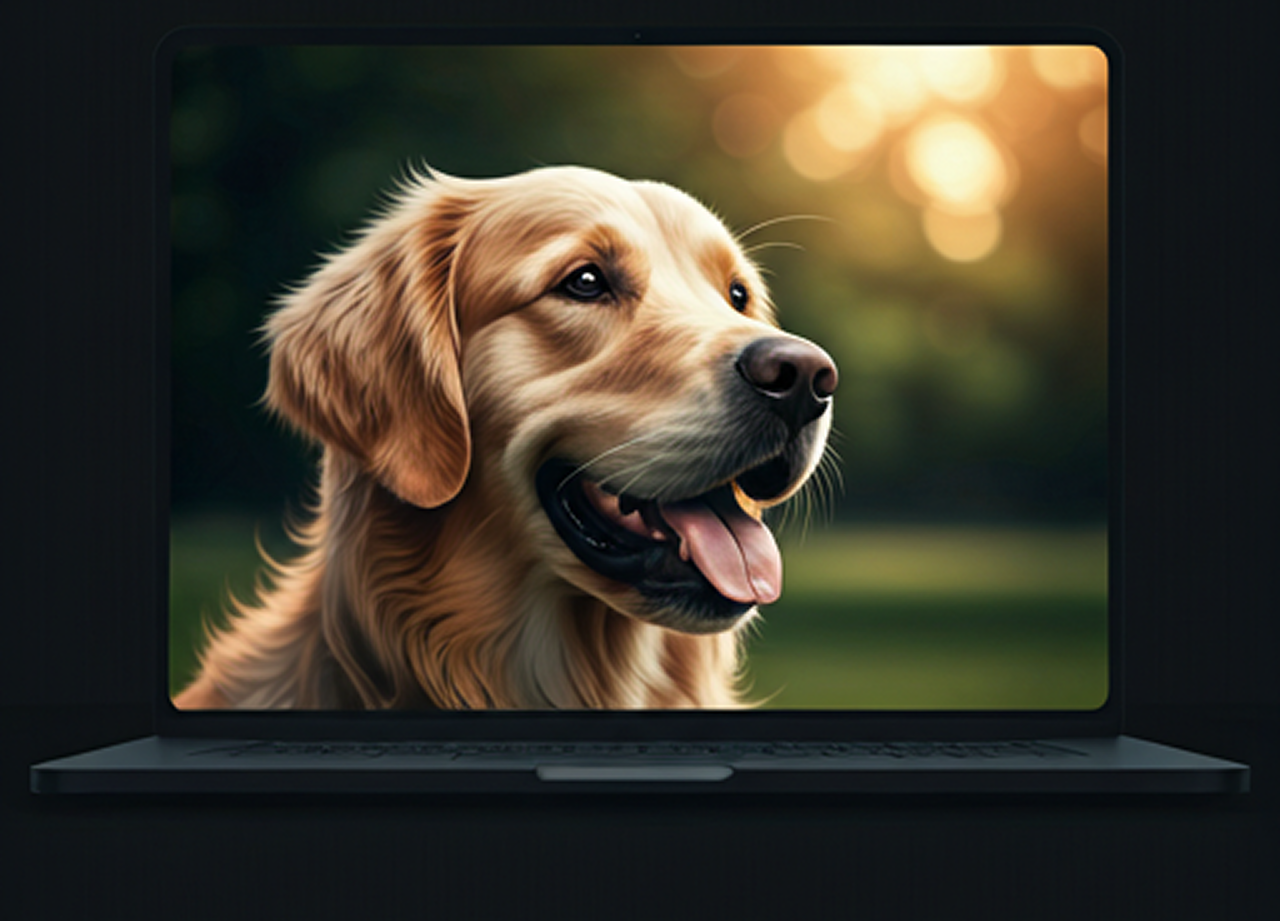 Cachorro esperando por adoção